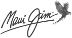 A black and white image of the maui jim logo.