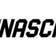 A black and white image of the nascar logo.