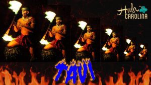 A fire show with the word tavi in front of it.