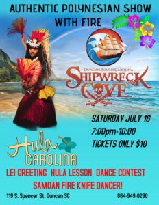 A poster for the 2 0 1 9 hula festival.